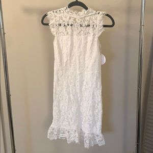 High Neck Lace Dress